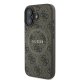 Чехол Guess 4G Ring Classic Logo MagSafe для iPhone 16 Plus - Коричневый