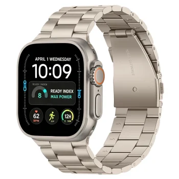 Браслет Tech-Protect Stainless для Apple Watch 44/45/46/49 мм, серебристо-золотистый
