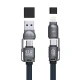 Dudao L20Max 4-in-1 uzlādes kabelis 65W 1.5m USB-C Lightning USB-A zils