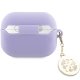 Guess GUAP23DSLGHDU AirPods Pro 2 cover purple/purple 3D Rubber 4G Diamond Charm