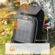 Rockbros H51 velosipēda mugursoma ar saules paneli, melna