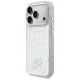 Karl Lagerfeld Croco KL Script Logo MagSafe Phone Case Cover iPhone 17 Pro Max - silver