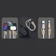 Dudao L20MAX 4in1 USB-A / USB-C / Lightning Cable & Lanyard 65W 1.5m, Pink