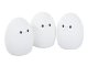 Kids Night Light Egg, LED RGB, Silicone, with Remote and USB, White