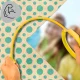 Skipera kāju hula hoop Mīksta gumijas lecamaukla ar LED apgaismojumu Dzeltena krāsā
