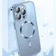 Чехол Wozinsky Electroplated Magsafe для Samsung Galaxy S24 FE, серебристый