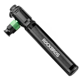 Velosipēda pumpis Rockbros HQ-75D-CO2 rokas un CO2, 110 PSI, melns