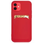 Samsung Galaxy S20+ Plus (SM-G985F/DS) Silicone Wallet Card Case, Red | Silikona Vāciņš Maciņš Apvalks Bampers