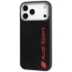 Audi iPhone 17 Pro Max Case R8 Carbon Fiber MagSafe, Black