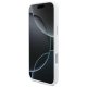 BMW M Silicon Horizontal Line MagSafe Phone Case Cover iPhone 17 Pro Max - White