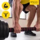 Hanteļu savienotājs stienim 4FIZJO 40 cm, vītne 25 mm, melns/sarkans