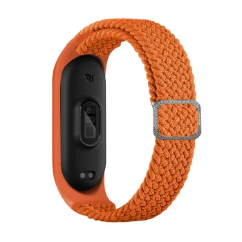Pīta neilona siksniņa viedaprocei Smart Band M3 / M4 / M5 / M6, oranža