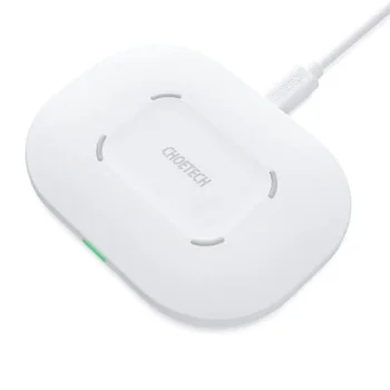Беспроводное зарядное устройство CHOETECH 15W, белое