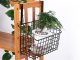 Hanging Metal Basket Organizer Door Shelf, 26x17x12cm