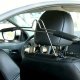 Car clothes hanger with adjustable width, black-chrome