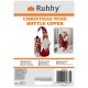 Ruhhy Christmas Gnome with Bottle Cover, White/Red