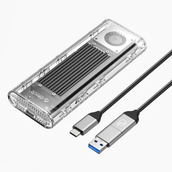 Внешний корпус Orico TCM2-G20 для M.2 NVMe SSD, 20Гбит/с, серебристый