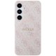Guess 4G Collection Leather Metal Logo MagSafe vāciņš Samsung Galaxy S24, Rozā