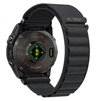 Ремешок Tech-Protect Nylon Pro для Garmin Fenix (47 мм), чёрный