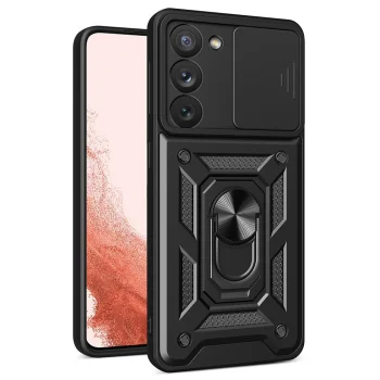Чехол Hurtel Hybrid Armor Camshield для Samsung Galaxy S23, черный