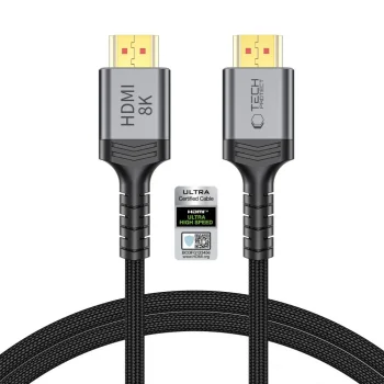 Tech-Protect UltraBoost HDMI 2.1 kabelis 8K 60Hz / 4K 120Hz 100 cm, melns