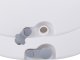 360 Spin Rotating Mop with Wheeled Bucket, 2 Microfiber Pads, White