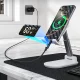 Choetech XCC-1068 USB-C uz USB-C kabelis ar displeju PD 60W 1.2 m, melns