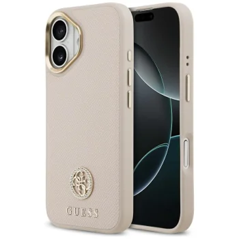 Чехол Guess Grained Strass MagSafe для iPhone 17 - Розовый