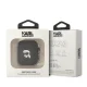 Karl Lagerfeld Silicone Karl Head 3D Case for AirPods 1/2, Black