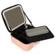 Meikapa Kosmētikas Soma Organaizers ar Spoguli un LED Gaismu, rozā | Makeup Case Bag Organaizer with LED Mirror