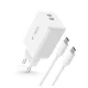 Сетевое зарядное устройство Tech-Protect NC45W-GAN 2x USB-C 45W и кабель USB-C,...