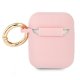 Guess Чехол для AirPods Silicone Vintage Script Розовый