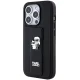 Karl Lagerfeld iPhone 14 Pro Case Gripstand Saffiano Karl&Choupette, Black