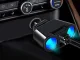 Car Cigarette Lighter Splitter with 2 USB Ports, Black