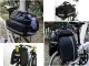 Большая велосипедная сумка на багажник 30L черная