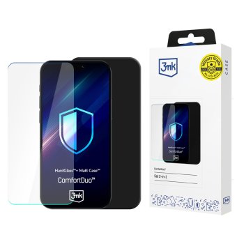 3mk ComtDuo Matt Black MagCase aizsargkomplekts ar vāciņu un stiklu iPhone 16 Pro Max - matēti melns | Protective...
