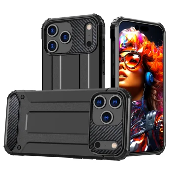 Hybrid Armor vāciņš iPhone 17 Pro - melns