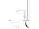 Electric Instant Water Heating Tap with LCD Display, 3 kW, 220–240 V, White