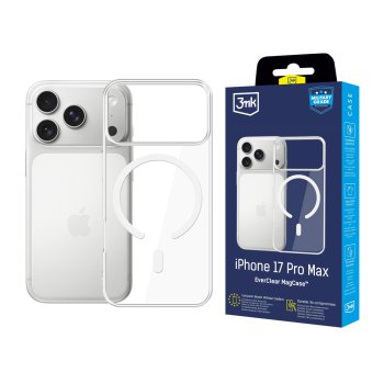 3mk EverClear MagPhone Case Cover Apple iPhone 17 Pro Max - Transparent