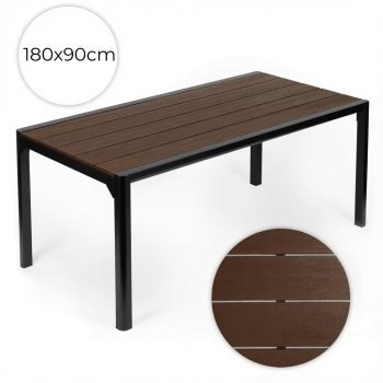 Multigarden Liels dārza galds 180x90 cm, brūns
