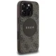 Guess для iPhone 16 Pro Max чехол 4G Circle Classic Logo MagSafe, коричневый