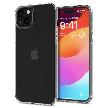 Spigen iPhone 15 Plus Case Liquid Crystal, Crystal Clear