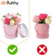 Композиция из искусственных цветов в коробке Ruhhy Flower Box