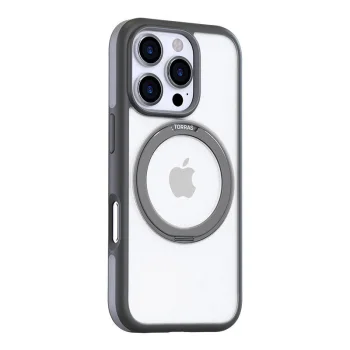 Чехол Torras Ostand R Fusion для iPhone 16 Pro Max, серый