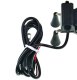 Universal Motorcycle Phone Holder with USB Charger AP14C, Black