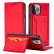 Samsung Galaxy A34 (SM-A346) Magnet Card Pouch Wallet Book Case Cover, Red