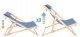 Wooden Folding Lounger Chair Ibiza