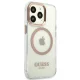 Чехол Guess Metal Outline Magsafe для iPhone 13 Pro Max, золотой