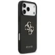Guess iPhone 17 Pro Max vāciņš Grained Big 4G & Classic Logo, melns
