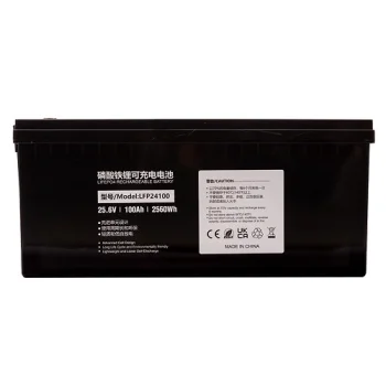 Литий-железо-фосфатный аккумулятор LiFePO4 25.6V, 100Ah, 2560Wh, черный